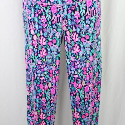 Lilly Pulitzer Women's Luxletic Black Multi Print Leggings Size S